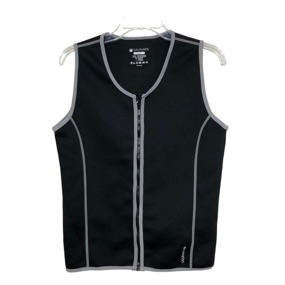 SaunaFX Men's Lose Water Weight Slimming Neoprene Sauna Vest with Microban L - Picture 1 of 9